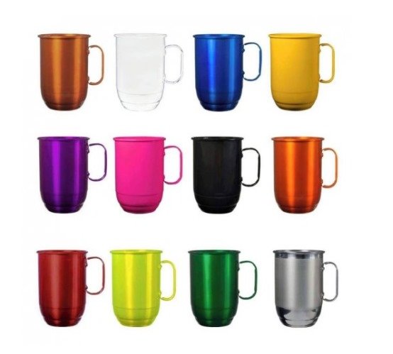 Caneca de inox colorida 400ml CIC400-007